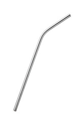 Wall Mural - stainless steel drinking straw isolated on white background