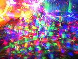 Fototapeta Tęcza - Disco abstract lights in colors.