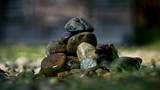 Fototapeta Dmuchawce - stones on the stone