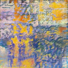 Sticker - Abstract art background with oil painting on canvas and multicolored bright textures