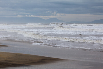 waves on the beach