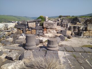 The ruins of the ancient city of Susita in Israel.