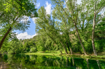 Parco del Grassano, San Salvatore Telesino, Benevento, Italy 

This park is surrounded by big trees and a natural water source rich of sulfur which is good for the skin.  This place is idea for kayak 