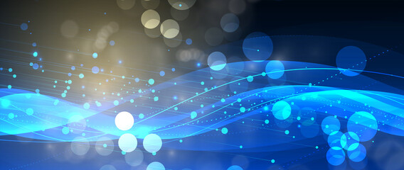 Technology data background, idea of global business solution