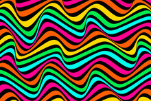 Abstract Multicolored Background In Op Art Style. Modern Concepts For Your Design.