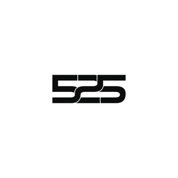 525 letter original monogram logo design