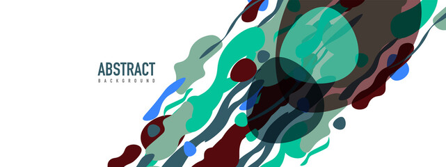 Trendy liquid style shapes abstract design, dynamic vector background for placards, brochures, posters, web landing pages, covers or banners