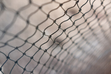 Net pattern close up.  Rope net.  Soccer, football, volleyball, tennis and tennis net pattern.  Fisherman hunting net rope texture