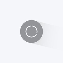 Poster - Data Usage Graph Icon Vector in Trendy Flat Style. Data Saver Mode Symbol Illustration