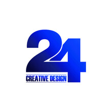 Letter 24 Logo Icon Design Vector. Monogram Logo Vector Illustration