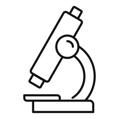 Poster - Medical microscope icon. Outline medical microscope vector icon for web design isolated on white background
