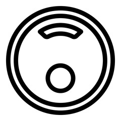 Poster - Computer smart scales icon. Outline computer smart scales vector icon for web design isolated on white background
