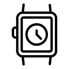 Poster - Hand sport watch icon. Outline hand sport watch vector icon for web design isolated on white background