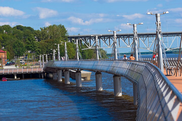 Seaside promenade in Plock modern pier