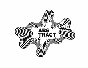 Wall Mural - abstract line art banner and poster with space of your text, vector illustration design.
