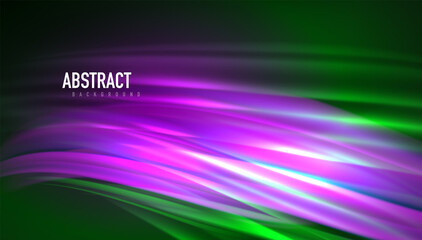 Fluid wave lines background. Trendy abstract layout template for business or technology presentation, internet poster or web brochure cover, wallpaper