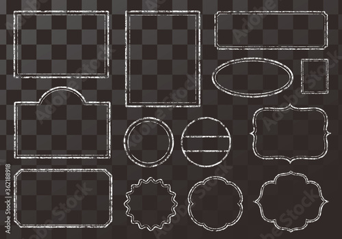 かすれているフレームとチェック柄背景のセット Stock Vector Adobe Stock かすれているフレームとチェック柄背景のセット Stock Vector Adobe Stock