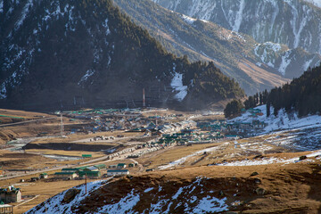 Hotels and Resorts at Sonmarg Hill station at the foothills of H