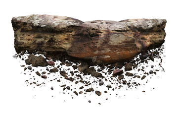 Wall Mural - rock isolated on white background