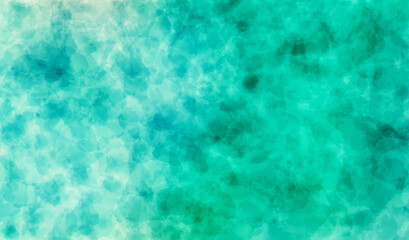 Wall Mural - abstract painted background in turquoise and cyan tones. dynamic stains of paint on wall. contempora