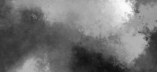Wall Mural - black and white gritty grunge painted overlay background paper texture with grey monochrome stains o