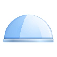Poster - Break protective glass icon. Cartoon of break protective glass vector icon for web design isolated on white background