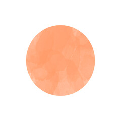 Wall Mural - Red-brown circle from the gradient. Abstract watercolor art hand paint on a white background.