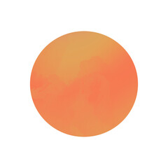 Wall Mural - Red-brown circle from the gradient. Abstract watercolor art hand paint on a white background.