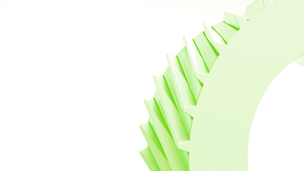 Poster - 3d illustration gear, mechanical background, wallpaper with empty space, copy space for logo or text.