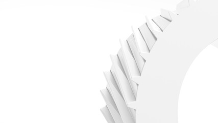 Poster - 3d illustration gear, mechanical background, wallpaper with empty space, copy space for logo or text.
