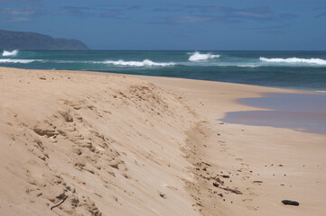 The beautiful sea of Oahu island