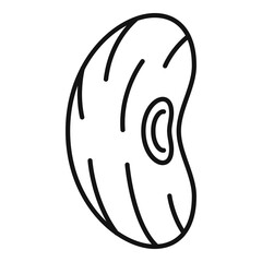 Poster - Harvest kidney bean icon. Outline harvest kidney bean vector icon for web design isolated on white background