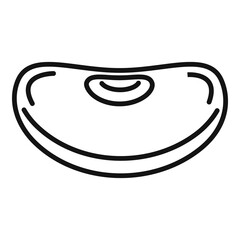 Poster - Seed kidney bean icon. Outline seed kidney bean vector icon for web design isolated on white background