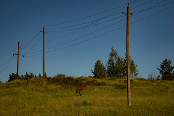 high voltage power line