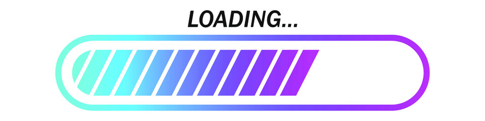 Poster - Colorful vector loading icon isolated