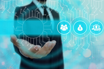 Fototapete - System Administrator Control, Gear Configuration Settings Tools Concept.