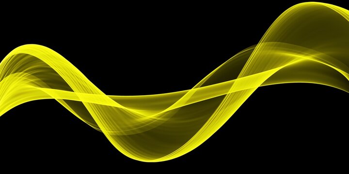 Color light yellow abstract waves design