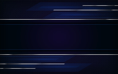 Wall Mural - luxury navy and silver lines combinations background design.