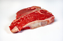 Raw T-Bone Steak Ready To Cook