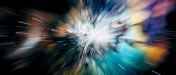 Wall Mural - cosmic art ,multicolor outer space. star field and nebula in deep space many light years far from pl