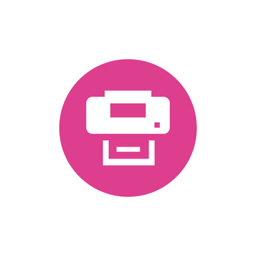 Printer icon vector on white background