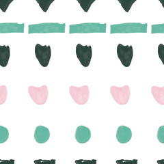Poster - Colorful abstract figures repeat pattern print background design