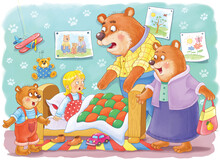 Goldilocks And Three Bears Free Stock Photo - Public Domain Pictures