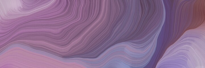 Aufkleber - inconspicuous header with colorful curvy background design with antique fuchsia, pastel purple and old mauve color