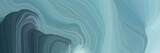 Fototapeta Perspektywa 3d - unobtrusive colorful elegant curvy swirl waves background illustration with cadet blue, dark slate gray and light blue color