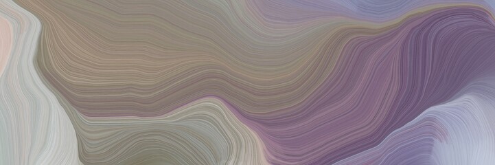Aufkleber - unobtrusive header with elegant modern waves background design with gray gray, silver and dim gray color