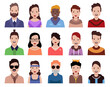 © The Mumus - User avatars, avatars with empty faces and heads for social network ( Male and female faces )