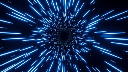 space travelling in the speed of light in the universe