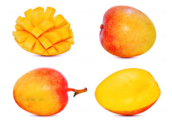 Sweet Mango fruit isolated on white background