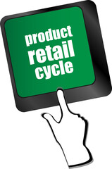 Poster - product retail cycle key in place of enter key